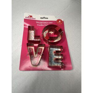 cookie cutters celebrate valentines day 4 count LOVE